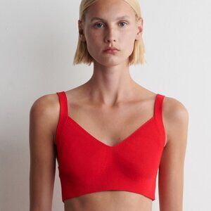 COS KNITTED COTTON BRALETTE